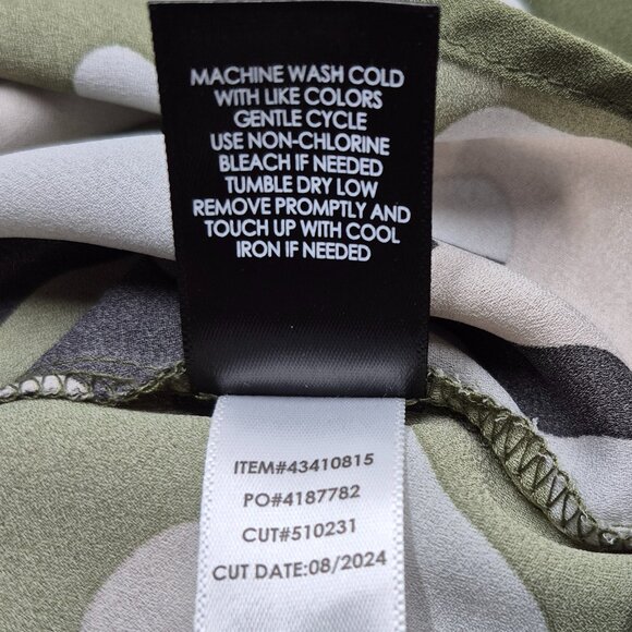 Torrid Georgette Relaxed Shirt Camo Long Sleeve Collared Women's Plus Size 1X - Picture 8 of 11